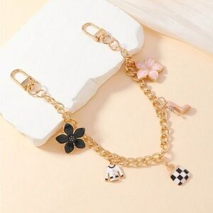 NEW Gold Charm Bag-Flower, Purse, Shoe, Sweater